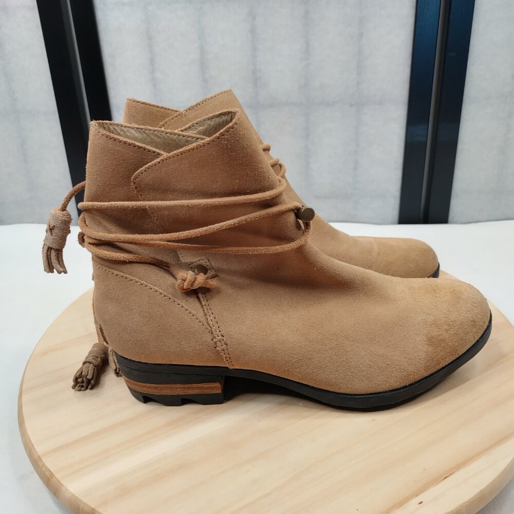 SOREL Farah Tan Booties with Flaws Women US 9 - Picture 2 of 16
